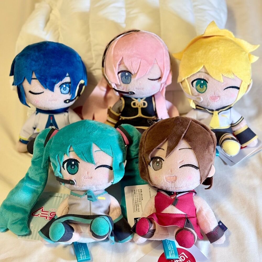 NWT SEGA Vocaloid Hastune Miku Collection Set of 5, Round1 Exclusive, 6.3”